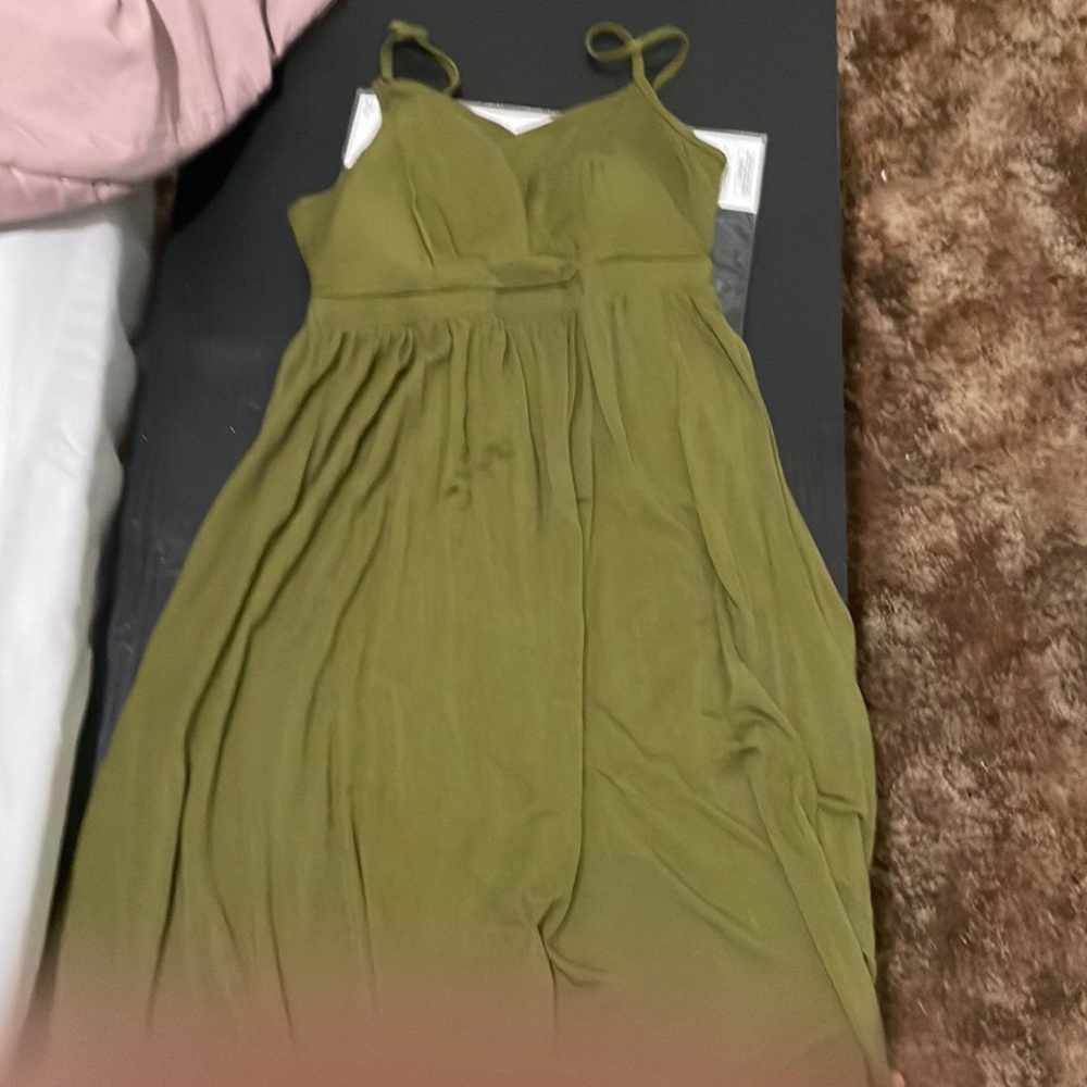 Green long dress size Small long when you were the dress